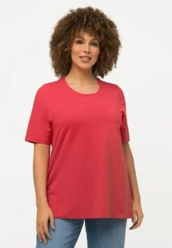 Ulla Popken RUNDHALSAUSSCHNITT - T-Shirt Basic - Raspberry -Ulla Popken d4679327eff947ccab44a09095fefe16 1