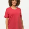 Ulla Popken RUNDHALSAUSSCHNITT - T-Shirt Basic - Raspberry