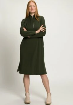 Ulla Popken Freizeitkleid - Dunkel Oliv