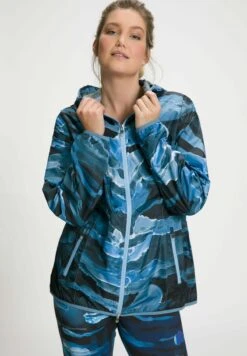 Ulla Popken Regenjacke / Wasserabweisende Jacke - Blue