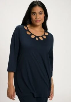 Ulla Popken V HALS 3/4 MOUWEN - Nachtwäsche Shirt - Asbruin -Ulla Popken d556e7ee748a4c609ed65b77525e8adc