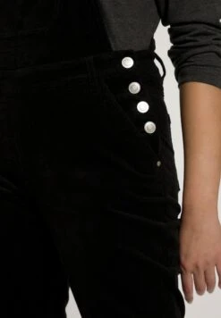 Ulla Popken Latzhose - Noir -Ulla Popken d56f612af8a84fa5a57f610957641b20