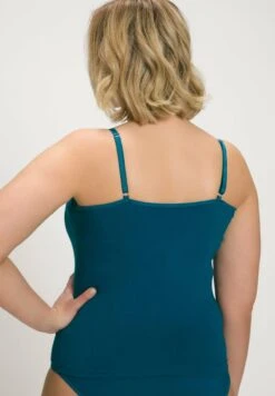 Ulla Popken OPENWORK - Unterhemd/-shirt - Blue -Ulla Popken d6066f9b0b5d480ab7d85cd9e785e5c1