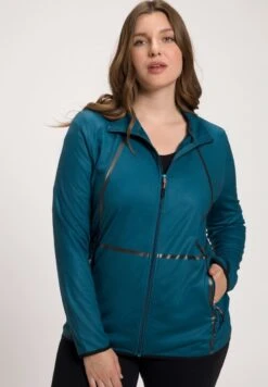 Ulla Popken Trainingsjacke - Teal -Ulla Popken d67d73e4592e42539fad53cda448d1e3 1