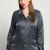 Ulla Popken Hemdbluse - Chiné Argent -Ulla Popken d7480356dd7143c7bf782975146df0ad