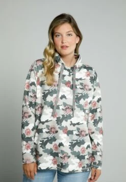 Ulla Popken Kapuzenpullover - Hellgrau Mélange