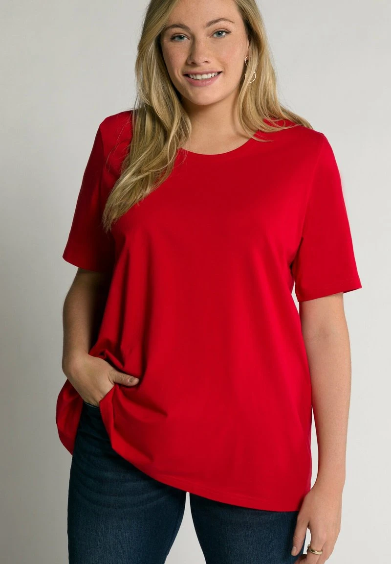 Ulla Popken RUNDHALSAUSSCHNITT - T-Shirt Basic - Salsa 7 Ulla Popken RUNDHALSAUSSCHNITT - T-Shirt Basic - Salsa – Bild 5