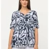 Ulla Popken MANCHES COURTES - Bluse - Bleu Foncé -Ulla Popken d930c2c34ac44efeb4e761f4f399dc7a