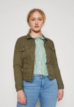 Ulla Popken Jeansjacke - Lodengroen -Ulla Popken d961de9d4e104746a9ae8eb1dcdccd99