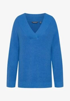 Ulla Popken Strickpullover - Stahlblau -Ulla Popken dae415ba52544737ba9ed85dc365ed72