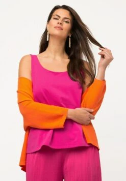 Ulla Popken LAYERED TANK - Top - Pink -Ulla Popken daf6ef49ff904b498f0e0c412fa425a4