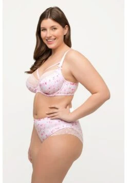 Ulla Popken ROSE PRINT STRAPPY - Bügel BH - Baby Pink -Ulla Popken dc112776bcce4d1bbd5bf6a82ead8ef8