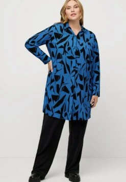 Ulla Popken Hemdbluse - Stahlblau