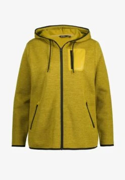 Ulla Popken WABENSTRUKTUR REFLEKTOREN ZIPPTASCHEN - Fleecejacke - Senfgrün 11 Ulla Popken WABENSTRUKTUR REFLEKTOREN ZIPPTASCHEN - Fleecejacke - Senfgrün -Ulla Popken dc53960086664b14b4f6175989e3b9b8