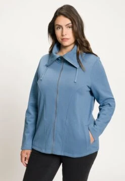 Ulla Popken Sweatjacke - Petrolblau -Ulla Popken dc6213f212bf403898f99b13f98fc962
