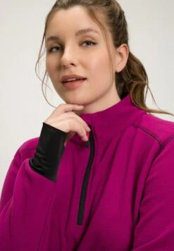 Ulla Popken Fleecepullover - Mûre -Ulla Popken dc9ee6745b1a40a29d6adad5ca07f469