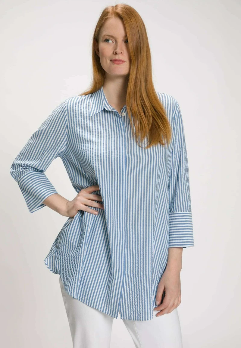 Ulla Popken Hemdbluse - Stralend Blauw 7 Ulla Popken Hemdbluse - Stralend Blauw – Bild 5