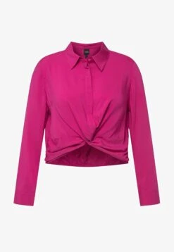 Ulla Popken NŒUD FANTAISIE COUPE COURTE MANCHES LO - Bluse - Rose Fuchsia -Ulla Popken dd41f798482f42768a9f59050d10ef3c