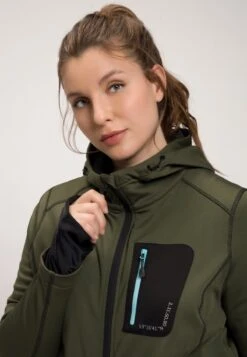 Ulla Popken Sweatjacke - Moosgrün -Ulla Popken dd803eda1cdd41698d99cf86a6260b5d