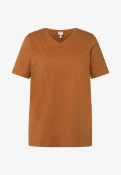 Ulla Popken MANCHES - T-Shirt Basic - Ocher 12 Ulla Popken MANCHES - T-Shirt Basic - Ocher -Ulla Popken ddc1b559cb6445469037b467a8394521