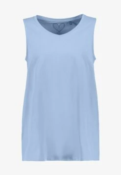 Ulla Popken ÄRMELLOS - Top - Helles Blau