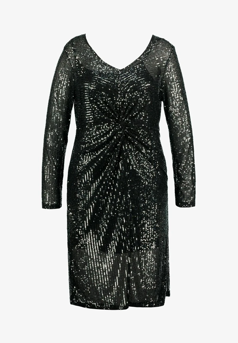 Ulla Popken LANGARM - Cocktailkleid/festliches Kleid - Donkergroen 6 Ulla Popken LANGARM - Cocktailkleid/festliches Kleid - Donkergroen – Bild 4