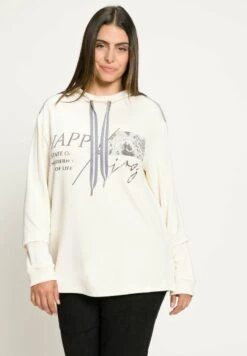 Ulla Popken Sweatshirt - Blanc Cassé -Ulla Popken dfbeafb2f65f46f5a685e62e3c3d36cf