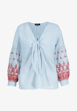 Ulla Popken Bluse - Azure Blue Stripe 13 Ulla Popken Bluse - Azure Blue Stripe -Ulla Popken e061714c1a3c431686bf912b14c152e3