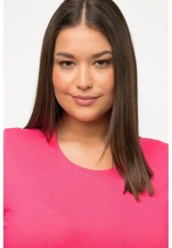 Ulla Popken RUNDHALSAUSSCHNITT - T-Shirt Basic - Pink Red -Ulla Popken e136a6e1a49f4a0c9de8241a01cad5c1