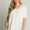Ulla Popken T-Shirt Basic - Cremé