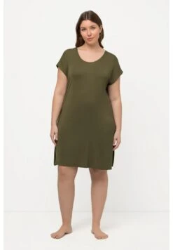 Ulla Popken MANCHES COURTES - Nachthemd - Vert Loden -Ulla Popken e1b6ed3fc520406d9d2ec6a8c356065c