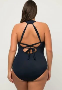 Ulla Popken NŒUDS ET BANDES FANTAISIE - Badeanzug - Marine -Ulla Popken e2566361370e4a79b5f97ac4314d7b16