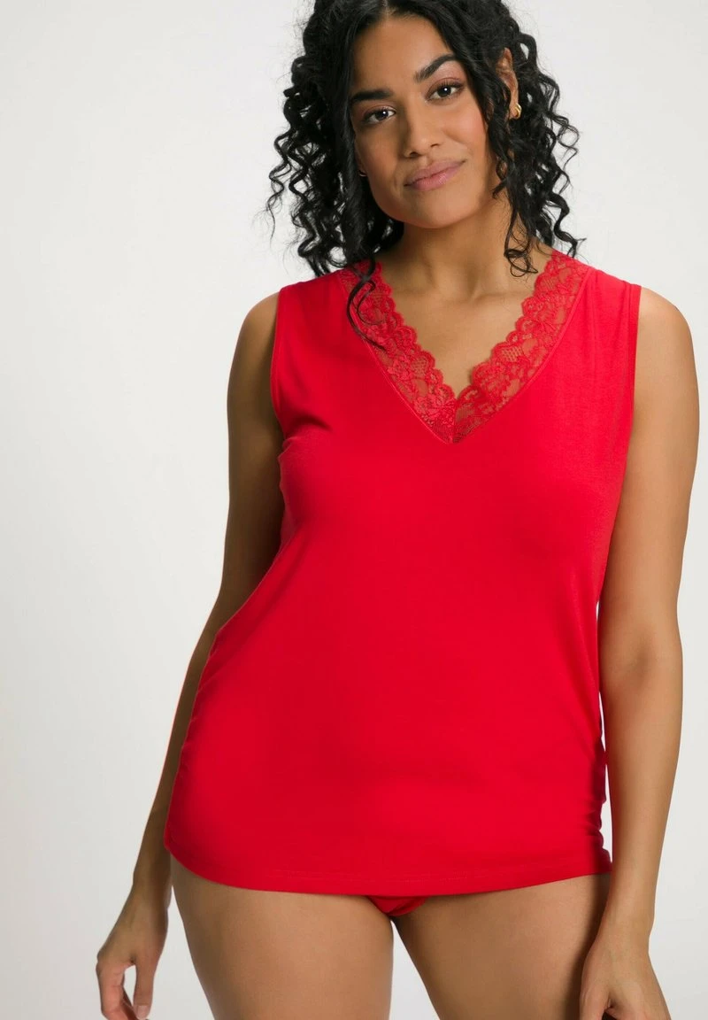 Ulla Popken Unterhemd/-shirt - Karminrot 6 Ulla Popken Unterhemd/-shirt - Karminrot – Bild 4