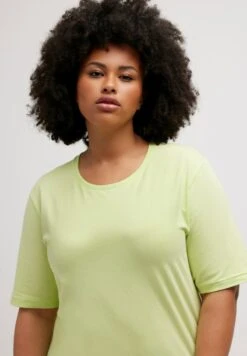 Ulla Popken T-Shirt Basic - Limettengrün -Ulla Popken e338ade18f9b420c978ffc8adcd00d90