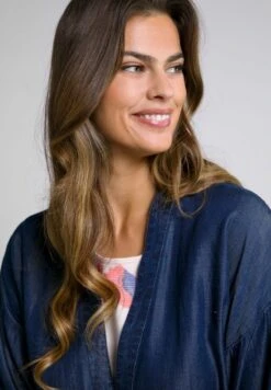 Ulla Popken Kurzmantel - Dark Blue Denim -Ulla Popken e44cd7e2fc4f40bb98835c1a59782903