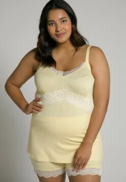 Ulla Popken SET - Pyjama - Sandgelb