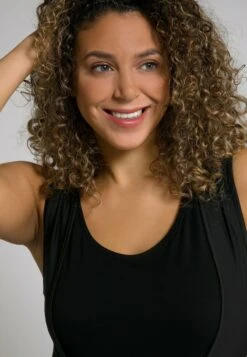 Ulla Popken CYCLISTE, ASSISE REMBOURRÉE, BRETELLES - Shorts - Noir -Ulla Popken e8475faaa67146eca05035ca9b341c1d