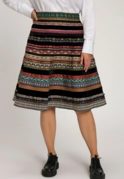 Ulla Popken A-Linien-Rock - Multicolore