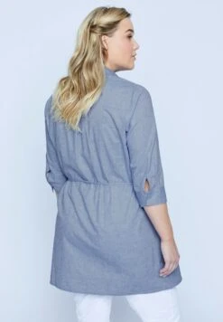 Ulla Popken BELLIEVA - Bluse - Blue Denim -Ulla Popken e8981f691a9a4708935f5b752045f367
