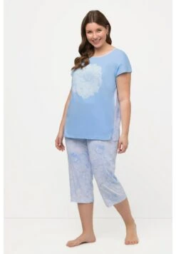 Ulla Popken SET DÉCOLLETÉ ROND - Nachtwäsche Set - Bleu Clair -Ulla Popken e8fb4301402e4de68bd8f5a7dd66c1c5