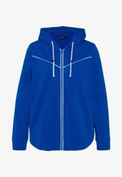 Ulla Popken PIPING KAPUZE GERUNDETER SAUM - Sweatjacke - Royalblau -Ulla Popken e9b2257279604671ae71af43ed2ea7c3