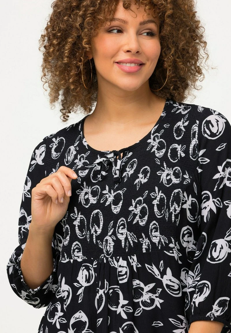 Ulla Popken COL ROND ET MANCHES - Bluse - Noir 6 Ulla Popken COL ROND ET MANCHES - Bluse - Noir – Bild 4