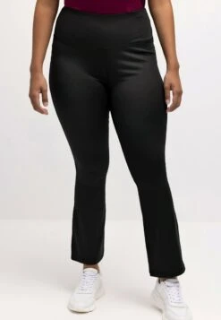 Ulla Popken SPORT BODYFORMING-BUND AUSGESTELLTES BEIN - Jogginghose - Schwarz -Ulla Popken ea01182cd5b448afae550aff95121797 1