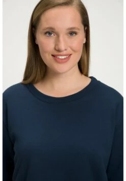 Ulla Popken Sweatshirt - Bleu Nuit Mat -Ulla Popken ea3f348345c344aea2c8f2c5b07caaba