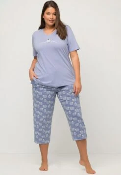 Ulla Popken Nachtwäsche Hose - Purple Blue -Ulla Popken eb2fd829f2e54971bdef4e8c5031a3d7