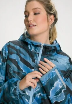 Ulla Popken Regenjacke / Wasserabweisende Jacke - Blue -Ulla Popken eb641d4b5f52462a90e7138a9df29c9f