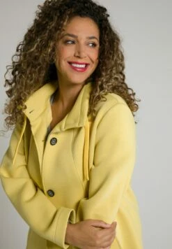Ulla Popken Kurzmantel - Jaune -Ulla Popken ebc781a4848d40068a47eb924168dcd8