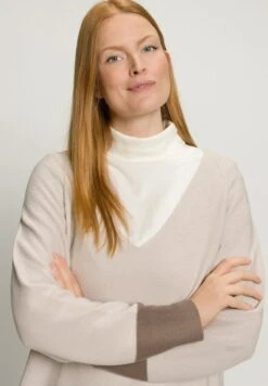 Ulla Popken Strickkleid - Crème -Ulla Popken ecd7bcff3489407bb65c87c026bf9440