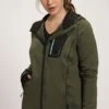 Ulla Popken Sweatjacke - Moosgrün -Ulla Popken ed8777b425f448c8add754ed4493fa8c