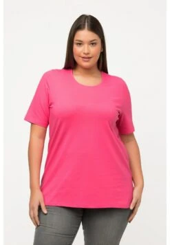 Ulla Popken RUNDHALSAUSSCHNITT - T-Shirt Basic - Pink Red -Ulla Popken eda65febae38424291230101485f071c 1
